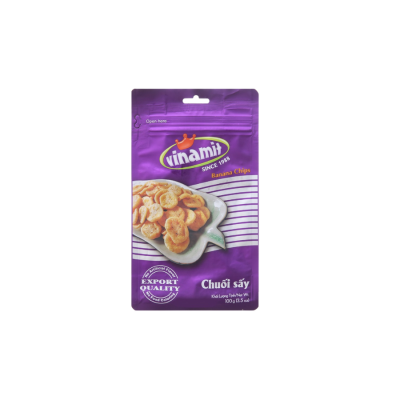 Vacuum Fried Vinamit Banana Chips 100g x 60 Bags