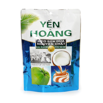 Yen Hoang Crispy Coconut Milk Candy 100g x 50 Bags