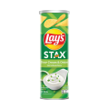 Lay's Stax Sour Cream Onion Potato Chips - Halal 150g x 18 Cans