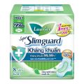 Lauríer Super Slimguard Day Sanitary Antimicrobial Pads 22cm x 8 Piece x 24 Packs