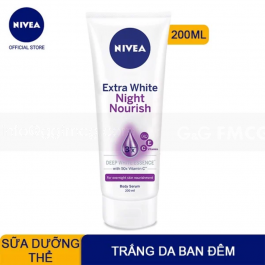 Wholesale NIVEA Extra White Night Nourish Body Serum 200ml x 24 Tubes