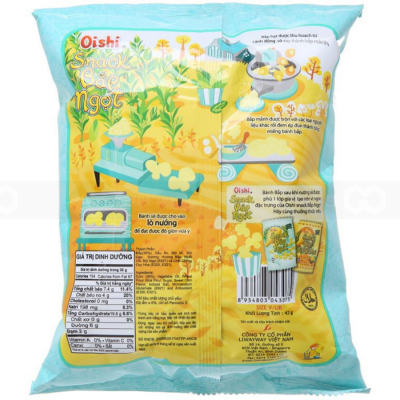 Oishi Snack Sweet Corn 14g x 100 Bags