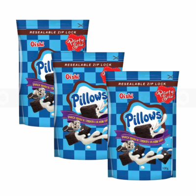 Oishi Pillows Cookie Vanilla Flavor 18g x 100 Bags