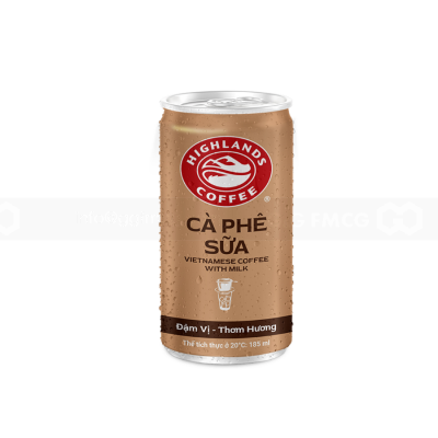 Highlands Coffee Milked 185ml x 24 Cans