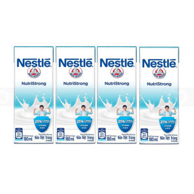 Wholesale Nestle Nutristrong Fresh Milk 180ml x 4 x 12 Blocks