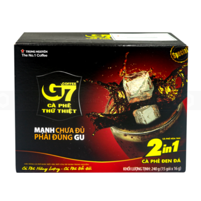 Wholesale G7 2in1 Ice Black Coffee 16g x 15 Sachets x 24 Boxes