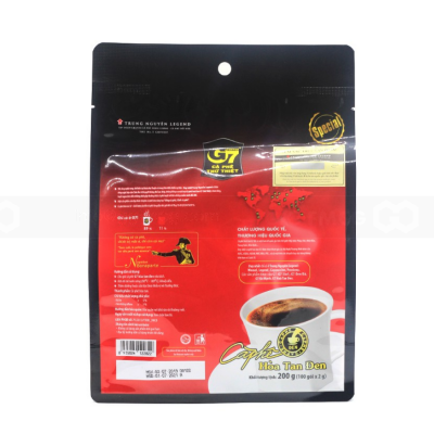 Wholesale G7 Pure Black Instant Coffee 2g x 100 Sachets x 6 Bags
