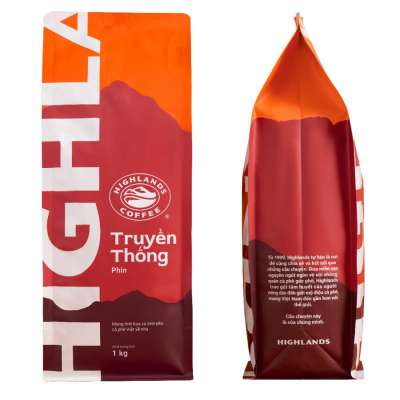 Highlands Coffee Traditional Blend Roast 1Kg x 15 Bags