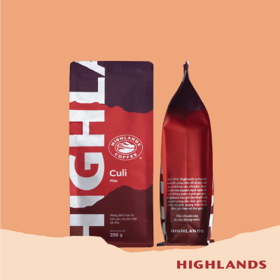 Highlands Coffee Traditional Roasted Culi 200g x 12 Bags