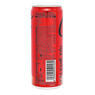 Coca Cola Zero Can 320ml x 24 Cans