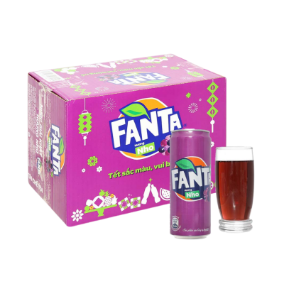 Fanta Grape Soft Drink 320ml x 24 Cans