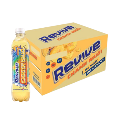 7UP Revive Salted Lemonade Soft Drink 390ml x 24 Bottles