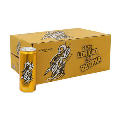 Sting Energy Drink Gold Rush Can 320ml x 24 Cans