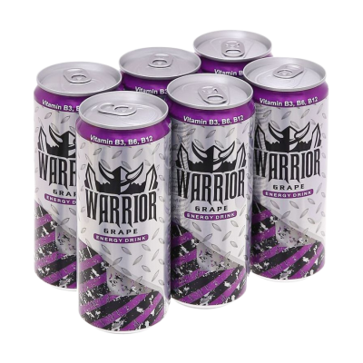 Warrior Energy Drink Grape 325ml x 24 Cans