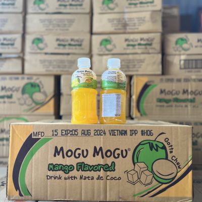 Wholesale Mogu Mogu Mango Flavored Drink With Natade Coconut 320ml x 24 Bottles