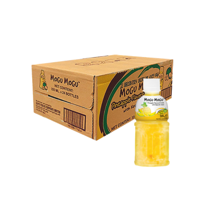 Mogu Mogu Pineapple Flavored Drink With Natade Coconut 320ml x 24 bottles