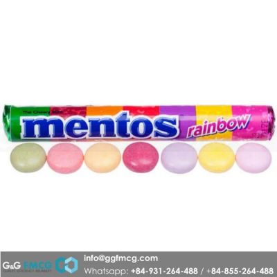 Mentos Roll Rainbow 29gr x 14 rolls x 18 display boxes