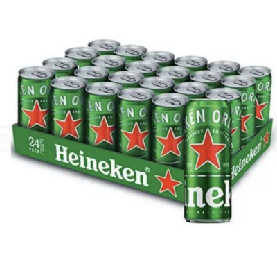 Wholesale Heineken Alcohol 5% Beer 330ml x 24 Sleek Cans