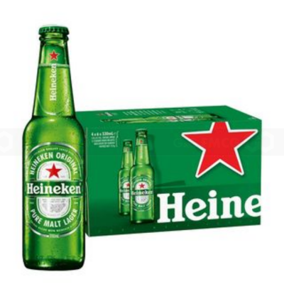 Wholesale Heineken Alcohol 5% Beer 330ml x 24 Glass Bottles