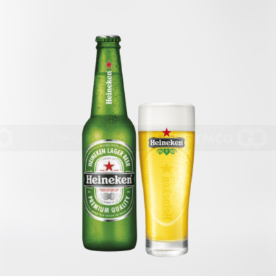 Heineken Alcohol 5% Beer 330ml x 24 Glass Bottles