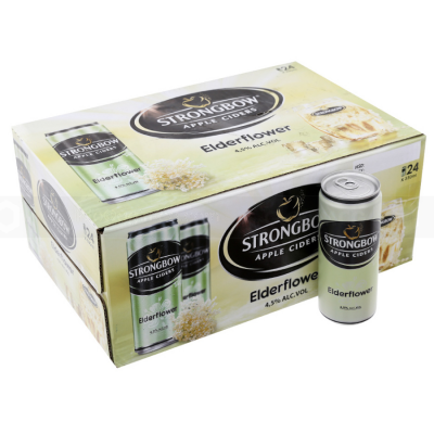 Wholesale Strongbow Apple Ciders Elderflower 330ml x 24 Cans