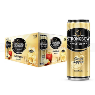 Wholesale Strongbow Apple Ciders Gold 330ml x 24 Cans