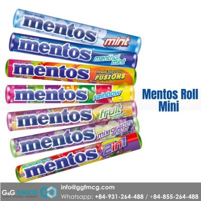 Mentos Roll Grape 29gr x 14 rolls x 18 display boxes