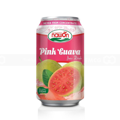 Nawon Pink Guava 30% Fruit Juice Drink 330ml x 24 cans