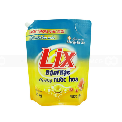 Lix Extra Concentrate Perfume Detergent Liquid 3.5kg x 4 Bags