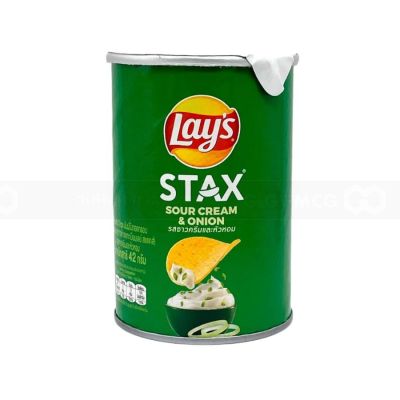 Lay's Stax Sour Cream Onion Potato Chips  - Halal 42g