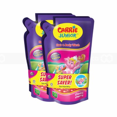 Carrie Junior Hair Body Wash Cherry 500g x 12 Bag