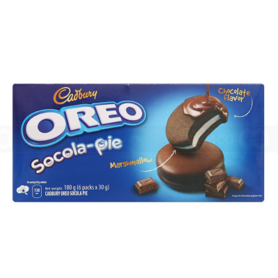 Wholesale Cadbury Oreo Chocolate Pie 180gr, 30g x 6 Pack x 12 Boxes