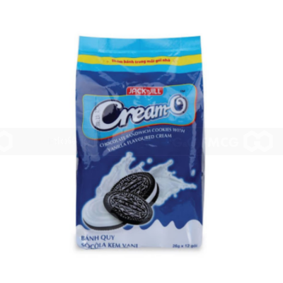 Wholesale Cream-O Chocolate Sandwich Cookies Vanilla Cream 26g x12 x 24 Bags
