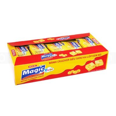 Wholesale Magic Twin Cracker Sandwich Butter Cream 15g x 20 Pack x 16 Boxs