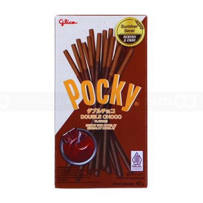 Wholesale Pocky Double Choco Biscuit Stick 39g x 10 Boxes x 12 Blocks
