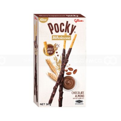 Wholesale Pocky Almond and Chocolate Biscuit Stick 36g x 10 Boxes x 6 Blocks