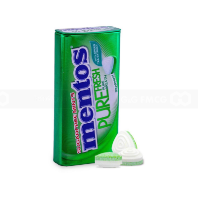 Wholesale Mentos Pure Fresh Spearmint 35g x 6 x 12 Boxes