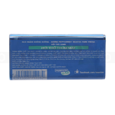 Wholesale Mentos Pure Fresh Peppermint 35g x 6 x 12 Boxes