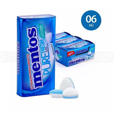 Wholesale Mentos Pure Fresh Peppermint 35g x 6 x 12 Boxes
