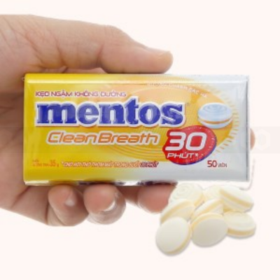 Wholesale Mentos CleanBreath 30' Lemon Mint 35g x 12 x 6 Boxes