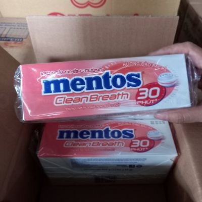 Wholesale Mentos CleanBreath 30' Mint Peach Flavor 35g x 12 x 6 Boxes