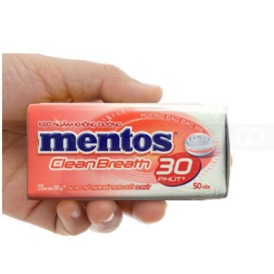 Wholesale Mentos CleanBreath 30' Mint Peach Flavor 35g x 12 x 6 Boxes
