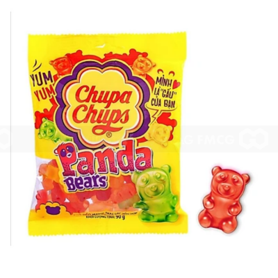 Wholesale Chupa Chups Jelly Mixed Fruit Panda Bear 90g x 30 Bags