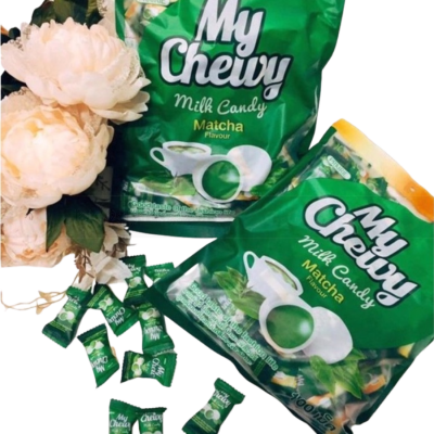 My Chewy Milk Candy Matcha 380g x 24 Bags