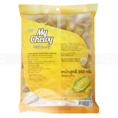 My Chewy Milk Candy Durian 380g x 24 Bags