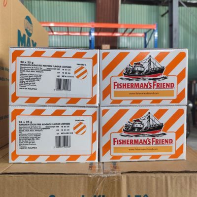 Fisherman's Friend Sugarfree Candy Mandarin 22g x 24 Packs x 12 Boxes