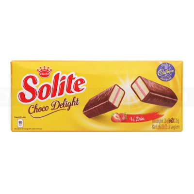 Wholesale Solite Custard Cake Choco Delight Strawberry 120g x 12 Boxes