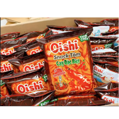 Oishi Snack Special Hot Shrimp 12g x 100 Bags