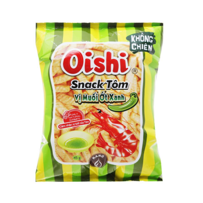 Oishi Snack Shrimp Salt & Green Pepper 34g x 80 Bags