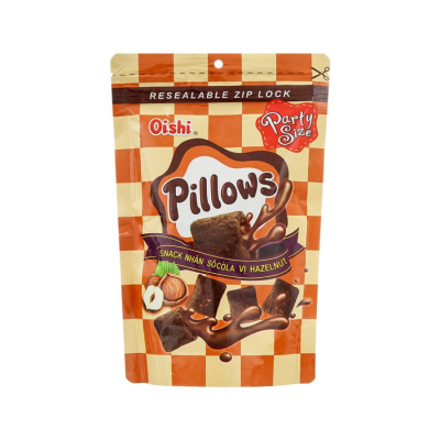 Oishi Pillows Chocolate Hazelnut Flavor 14g x 100 Bags